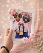 personalised crochet photo frame unique handmade gift India