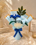 handmade fuzzy stick bouquet gift for sister India