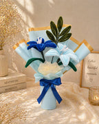 handmade fuzzy stick bouquet gift for sister India