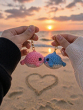 magnetic crochet keychain couple gift pair India