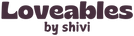 Logo of 'Loveables by shivi' on a white background