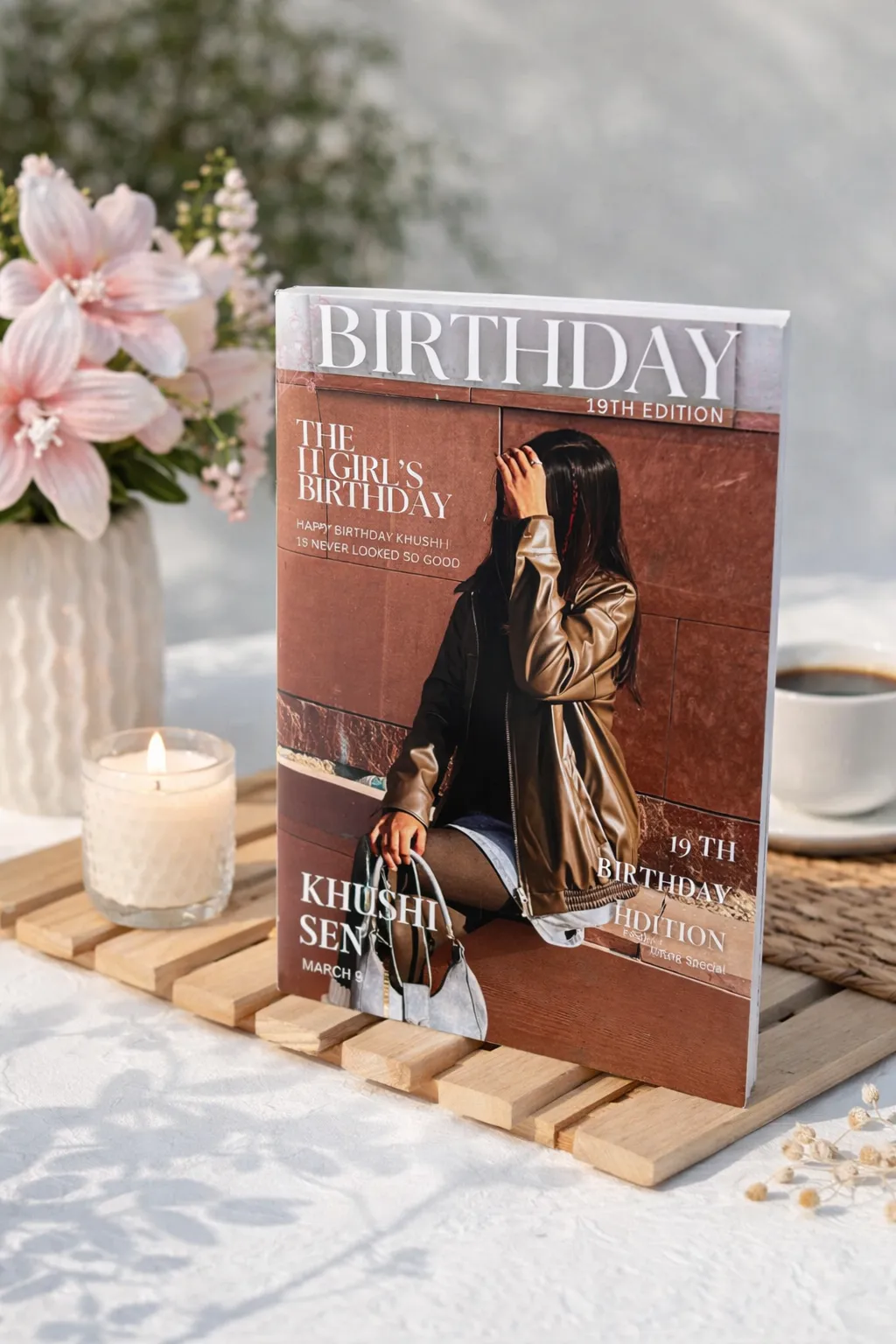 unique personalised birthday magazine gift for girlfriend India