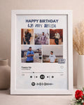 personalised spotify photo collage frame gift for couples India