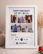 personalised spotify photo collage frame gift for couples India