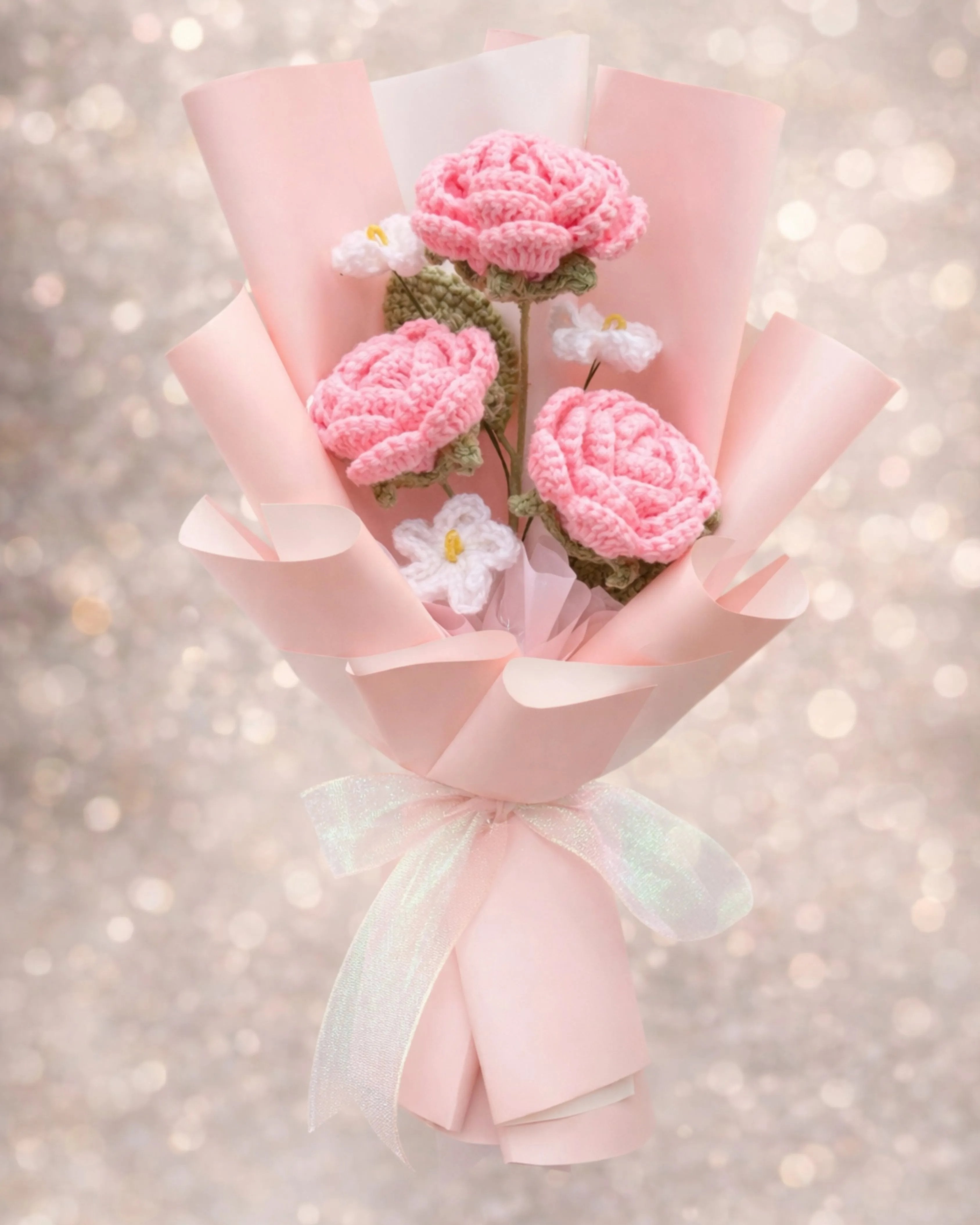 handmade crochet bouquet unique gift for girlfriend India