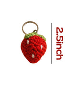 Crochet Keychain Strawberry